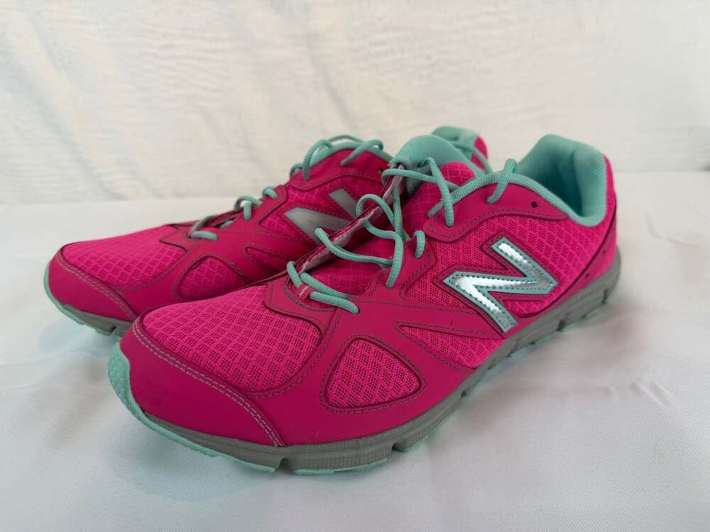 Pink Aqua Green New Balance 550v3 running shoes sneakers women's size 11 *